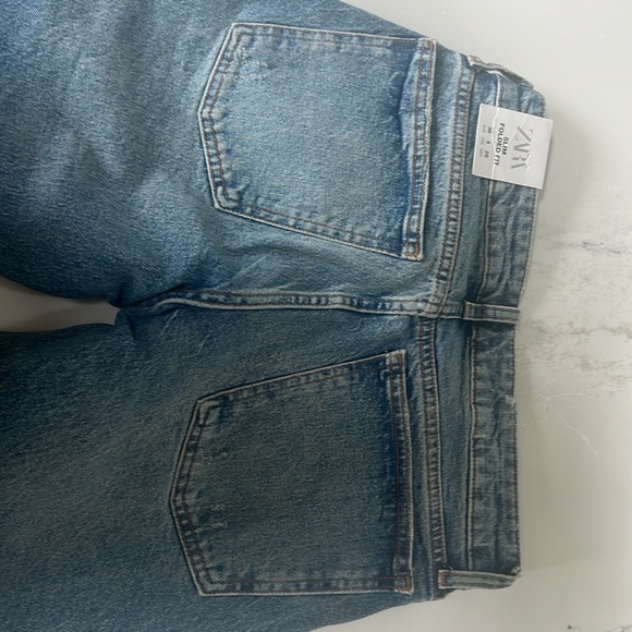 Zara slim folded fit jeans New - Picture 4 of 7